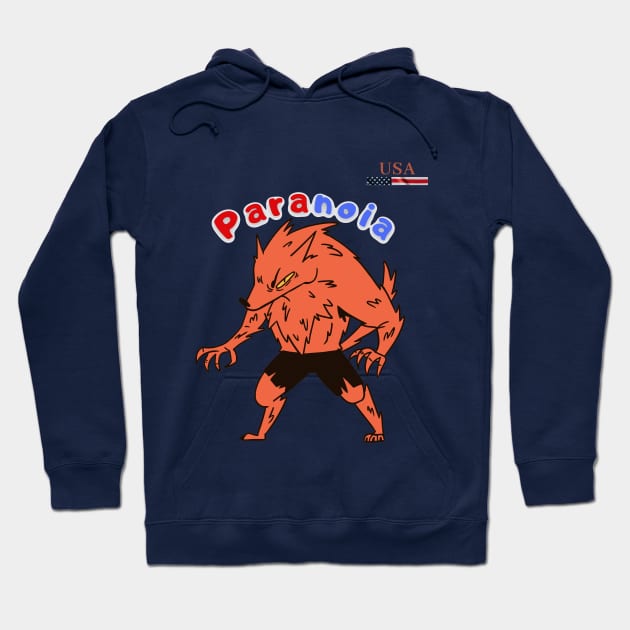 wolf of USA Hoodie by funnyd